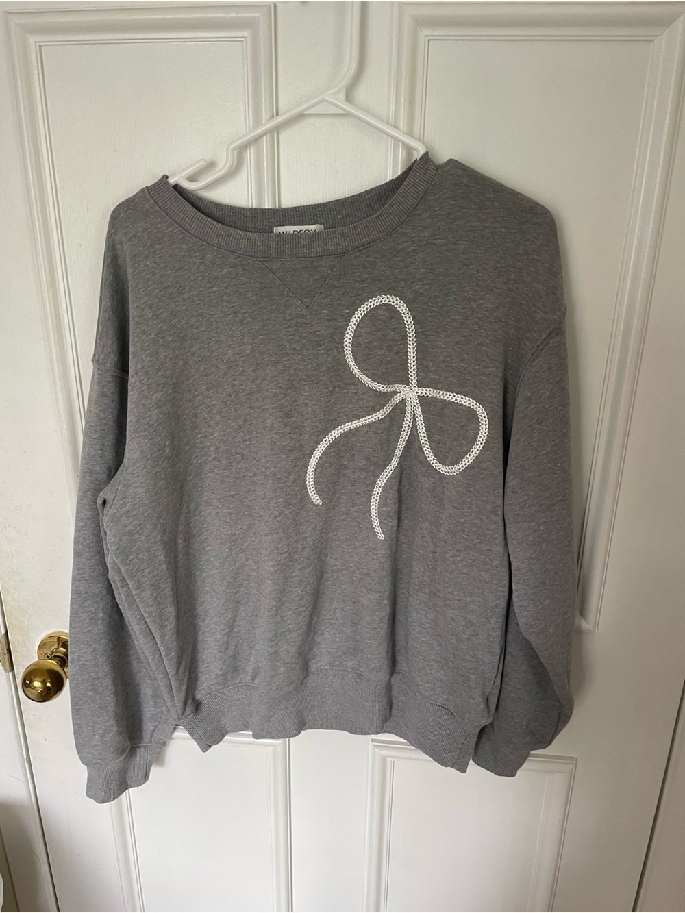 Wildfox Light Gray Crewneck Sweatshirt